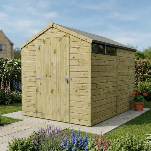 8x6 wooden garden shed shiplap - wooden,