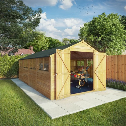 20x10 wooden garden shed - 20x10,