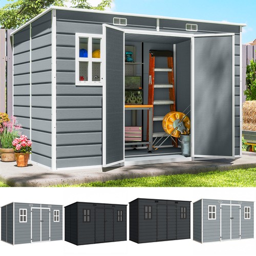 Plastic garden shed with - garden,