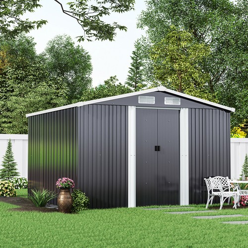 8x8ft anthracite garden shed - anthracite,