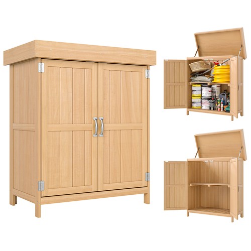 Outsunny wooden garden shed - wooden,