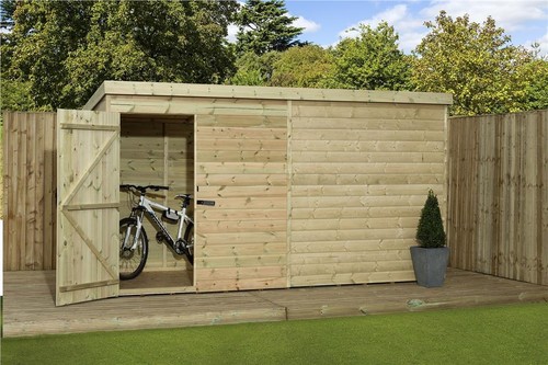 Empire 1000 pent - garden, shed