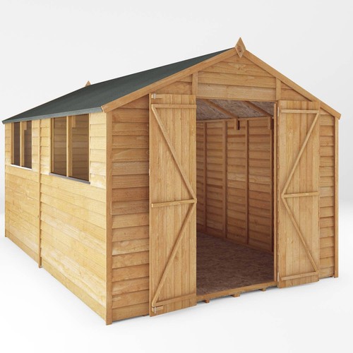 12x8 wooden garden shed - wooden,