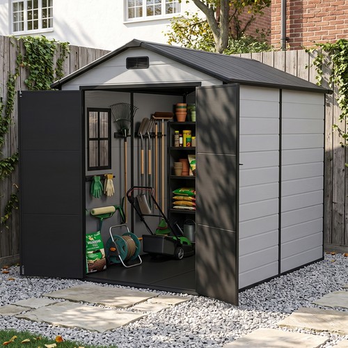 Plastic garden shed 6x8 - plastic,