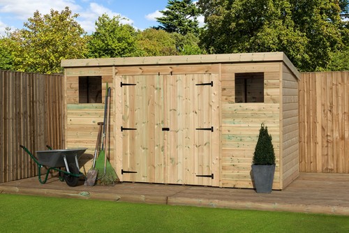 Wooden garden shed 10x5 - garden,