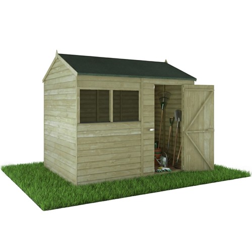 8x6 garden shed wooden reverse - 8x6,