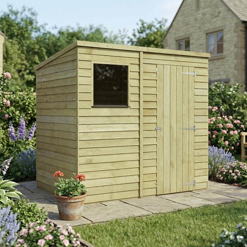 7x5 wooden garden shed - 7x5,