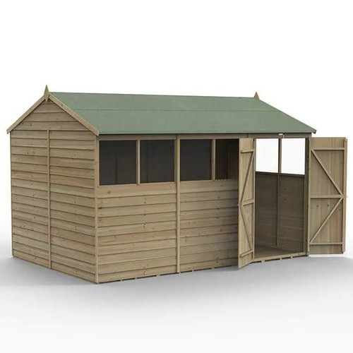 12x8 wooden garden shed - wooden,