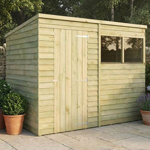 8x6 wooden pent - 8x6, shed