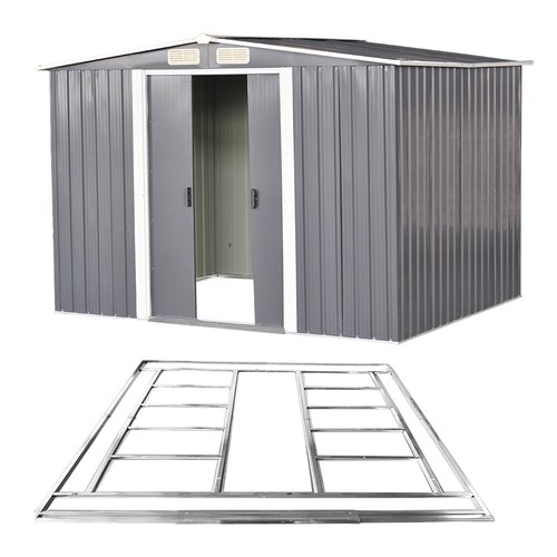 New metal garden shed apex - metal,