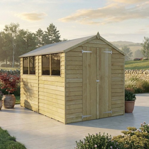 Wooden 10ft 6ft overlap apex - 6ft,