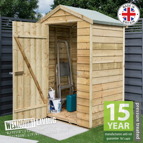 4x3 6x4 wooden apex garden - 6x4,