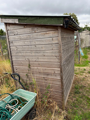 Wooden garden shed brown pent - garden,