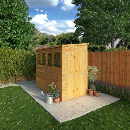 Wooden garden shed - x,