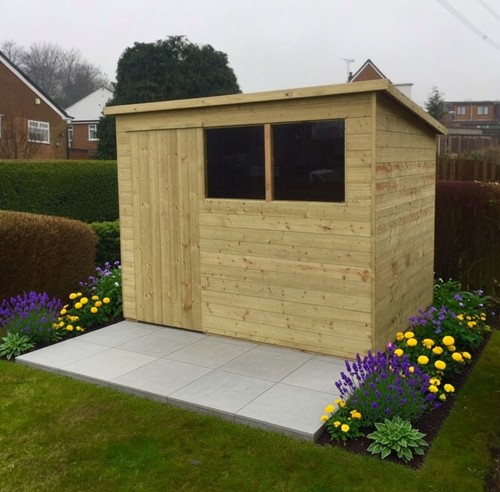 Pent garden shed tanalised - pent,