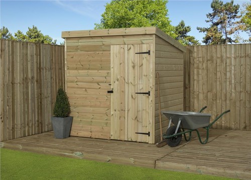 Second pent shed - pent, 6x4