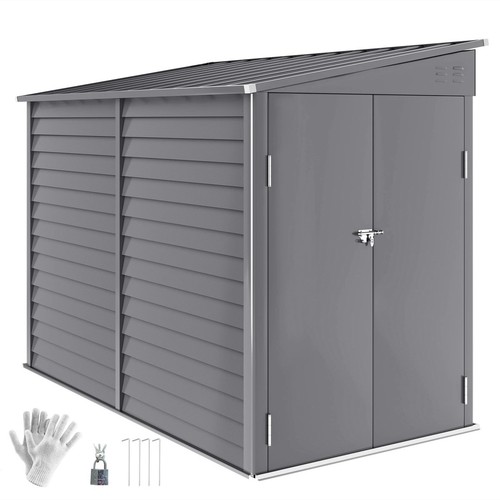 5x9ft metal garden shed - 5x9ft,