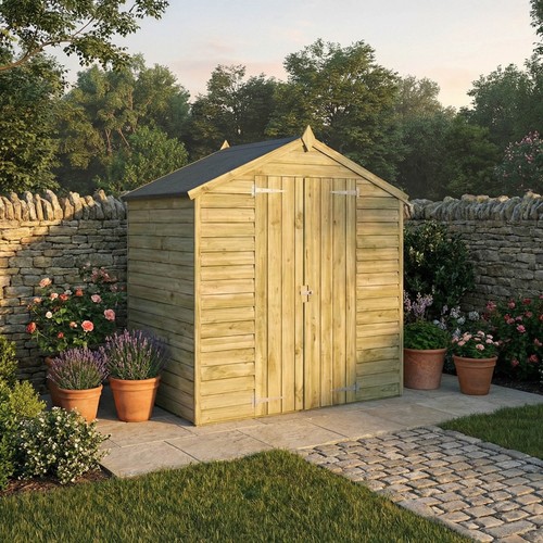 4x6 wooden garden - 4x6, overlap