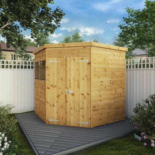 7x7 wooden garden shed - garden, shiplap