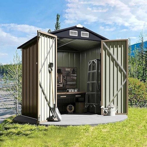 Gvdv metal storage shed - storage, 6x4