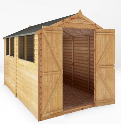 10x6 wooden garden shed - 10x6,