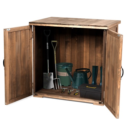 Outdoor wooden storage shed - outdoor,
