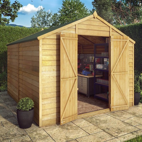 10x8 wooden garden shed apex - garden,