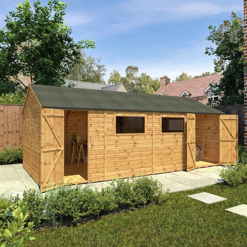 20x10 wooden garden shed - 20x10,