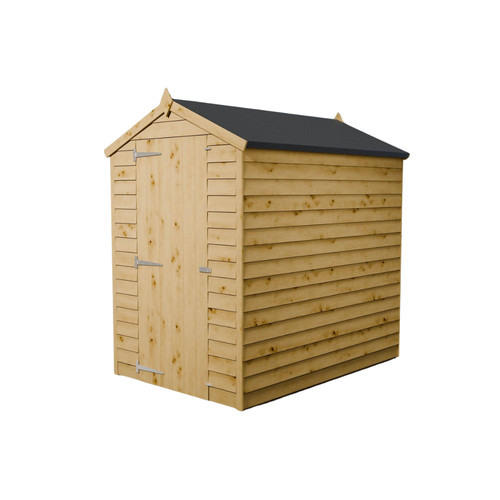 6x4 wooden garden shed overlap - 6x4,