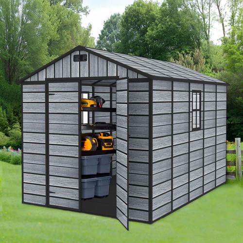 8x10ft plastic garden shed - plastic,